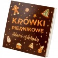 Krówki PIERNIKOWE OBLANE CZEKOLADĄ święta bombonierka świąteczna gwiazdka