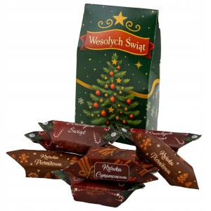 Krówki święta cukierki świąteczne prezent słodycze mix smaków na gwiazdkę