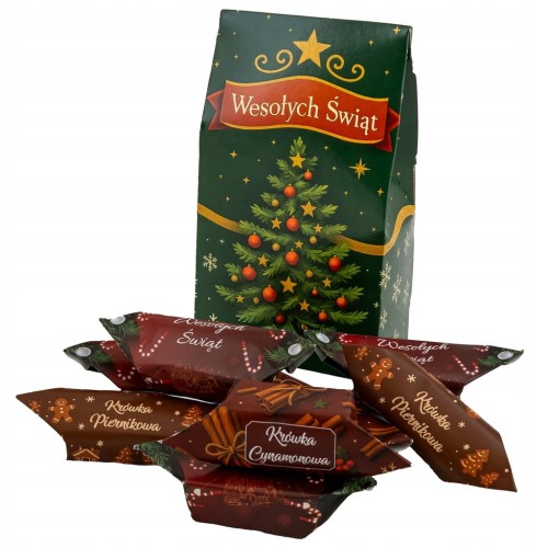 Krówki święta cukierki świąteczne prezent słodycze mix smaków na gwiazdkę