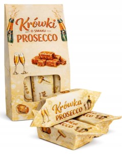 Prezent Krówki o smaku prosecco prezent na dzień Kobiet Mężczyzny upominek
