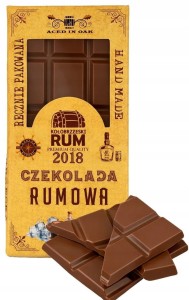 Czekolada o smaku rumowym rumu prezent na dzień Kobiet Mężczyzny pudełko