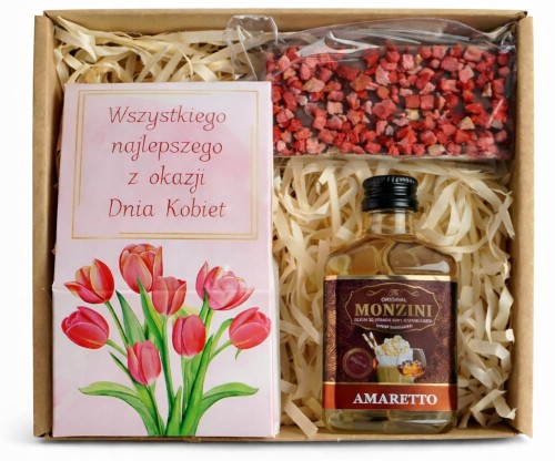 Zestaw prezentowy na dzień Kobiet 8 marca prezent upominek kawa ziarnista
