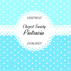 Krówki na chrzest wz CH05