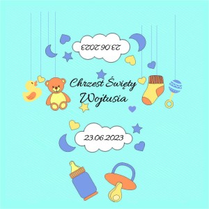 Krówki na chrzest wz CH17