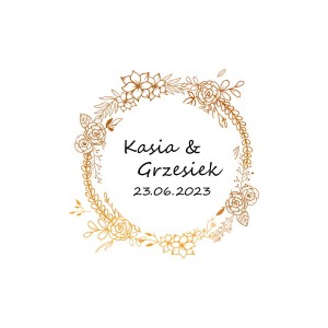 Krówki na ślub podziękowanie dla gości wz S09